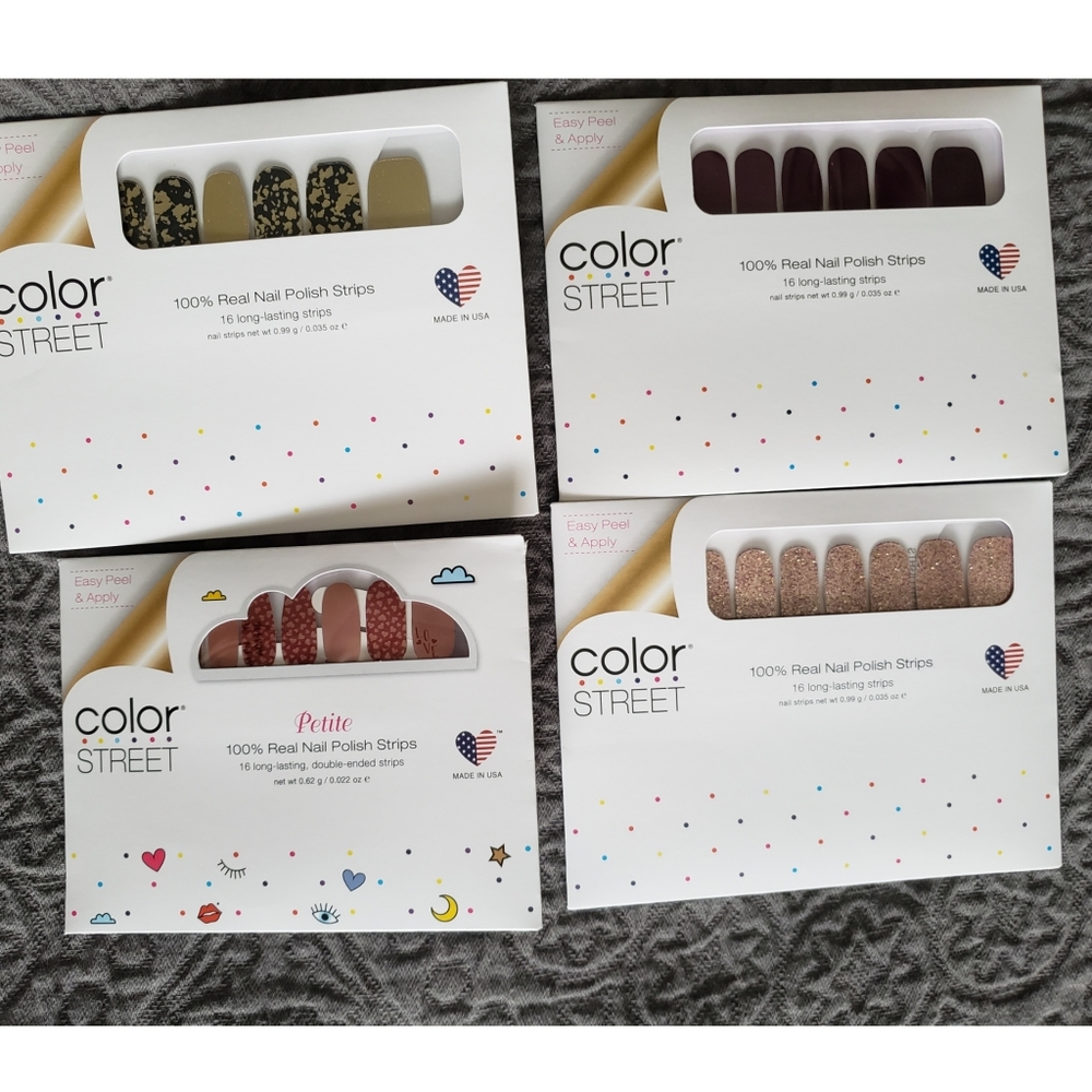 Color Street Nail Polish Strips 4 sets 💅